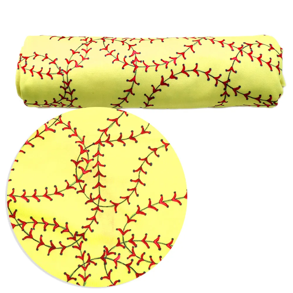 yellow series printed fabric