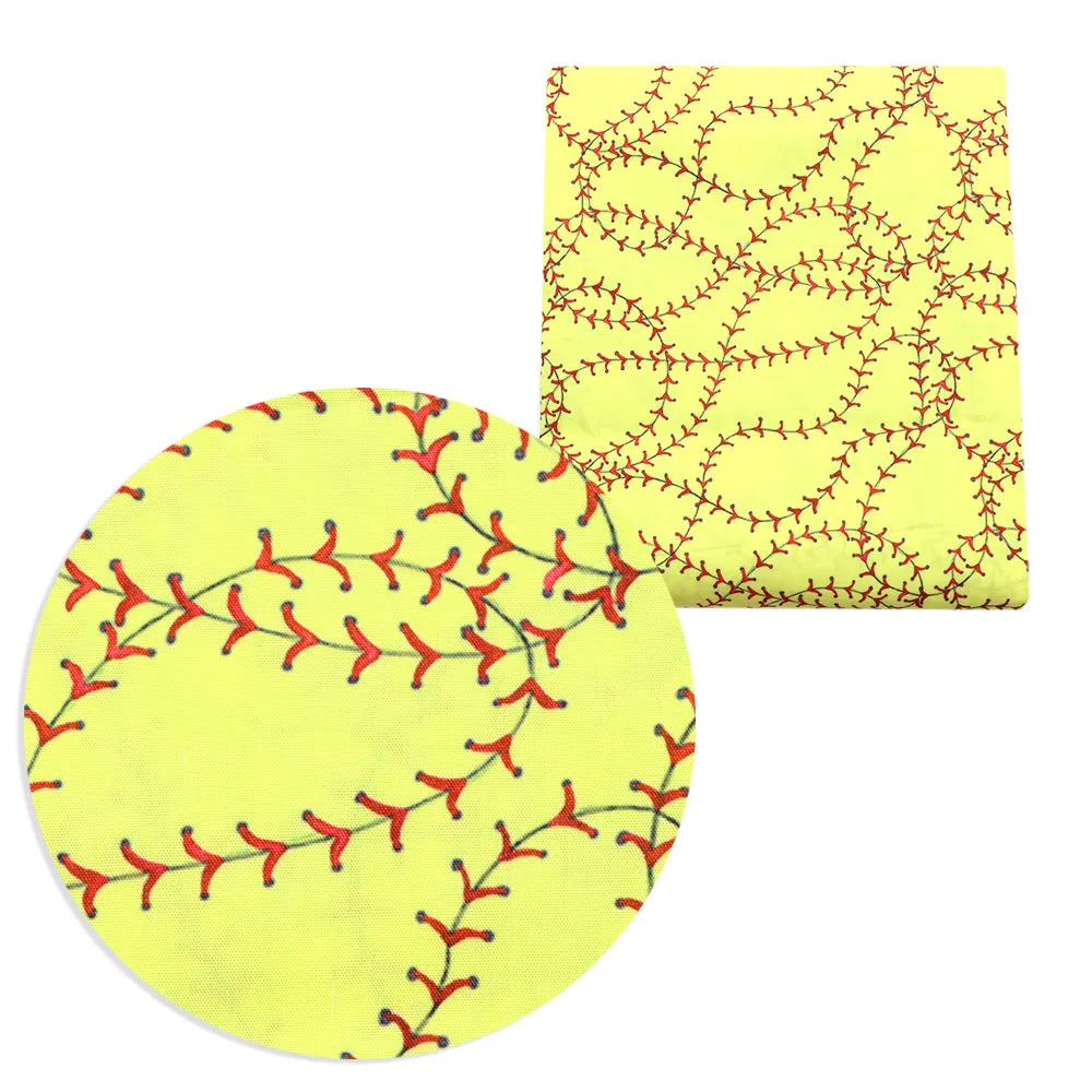 yellow series printed fabric