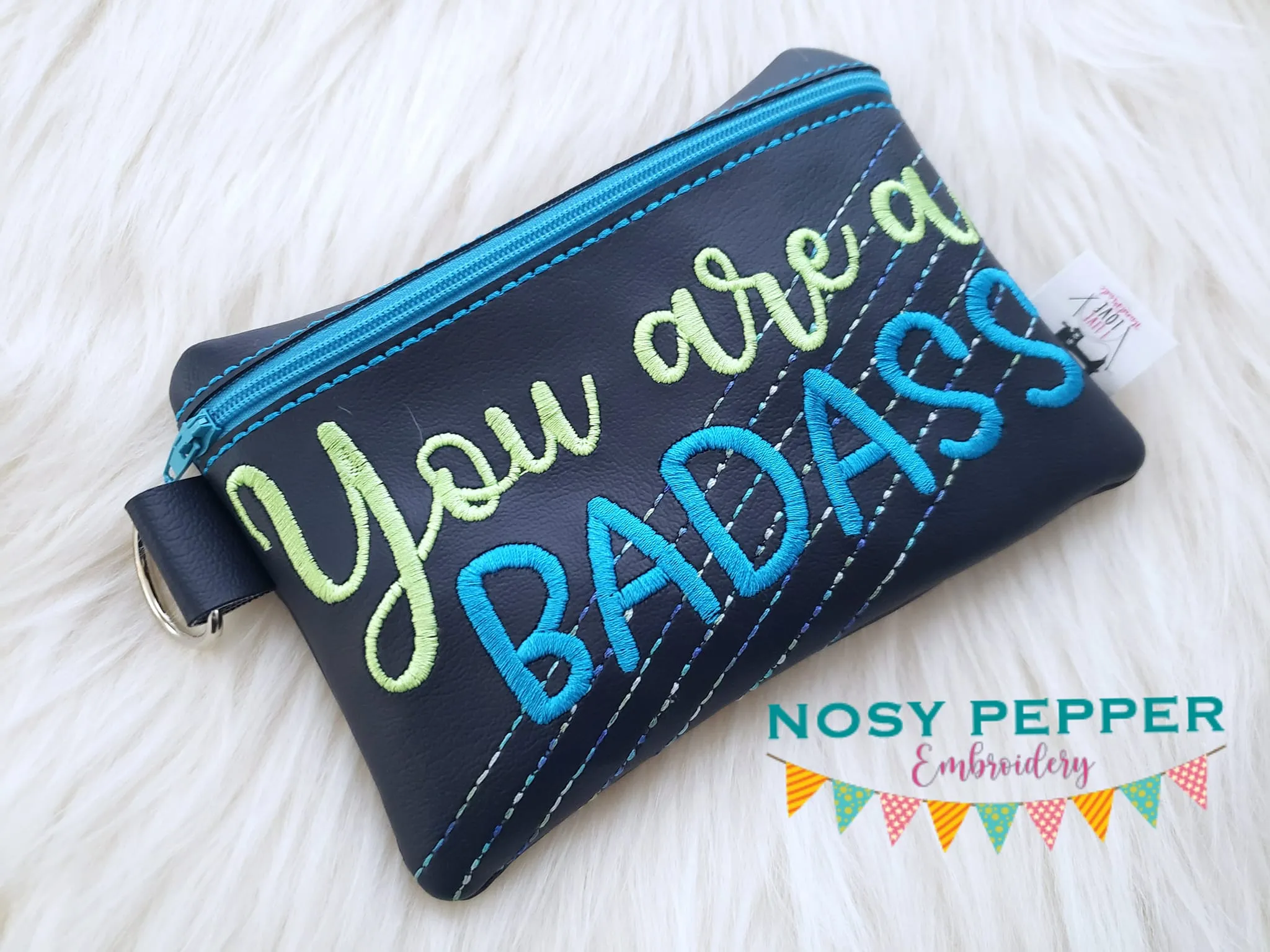 You are a bad*ass ITH bag (4 sizes available) machine embroidery design DIGITAL DOWNLOAD