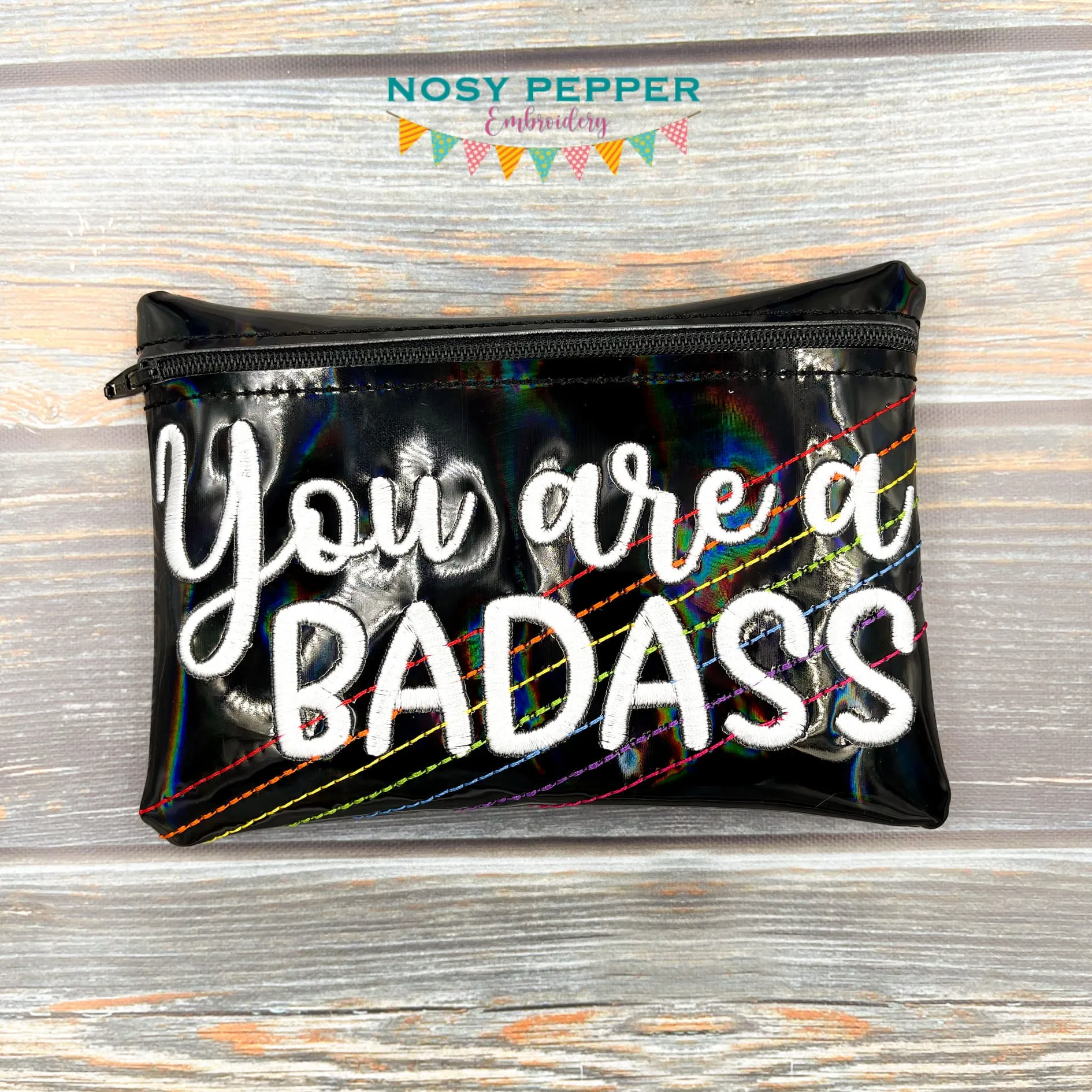 You are a bad*ass ITH bag (4 sizes available) machine embroidery design DIGITAL DOWNLOAD