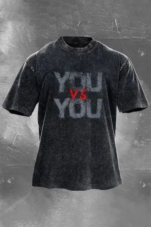 You Vs You Printed Men's Washed T-Shirt