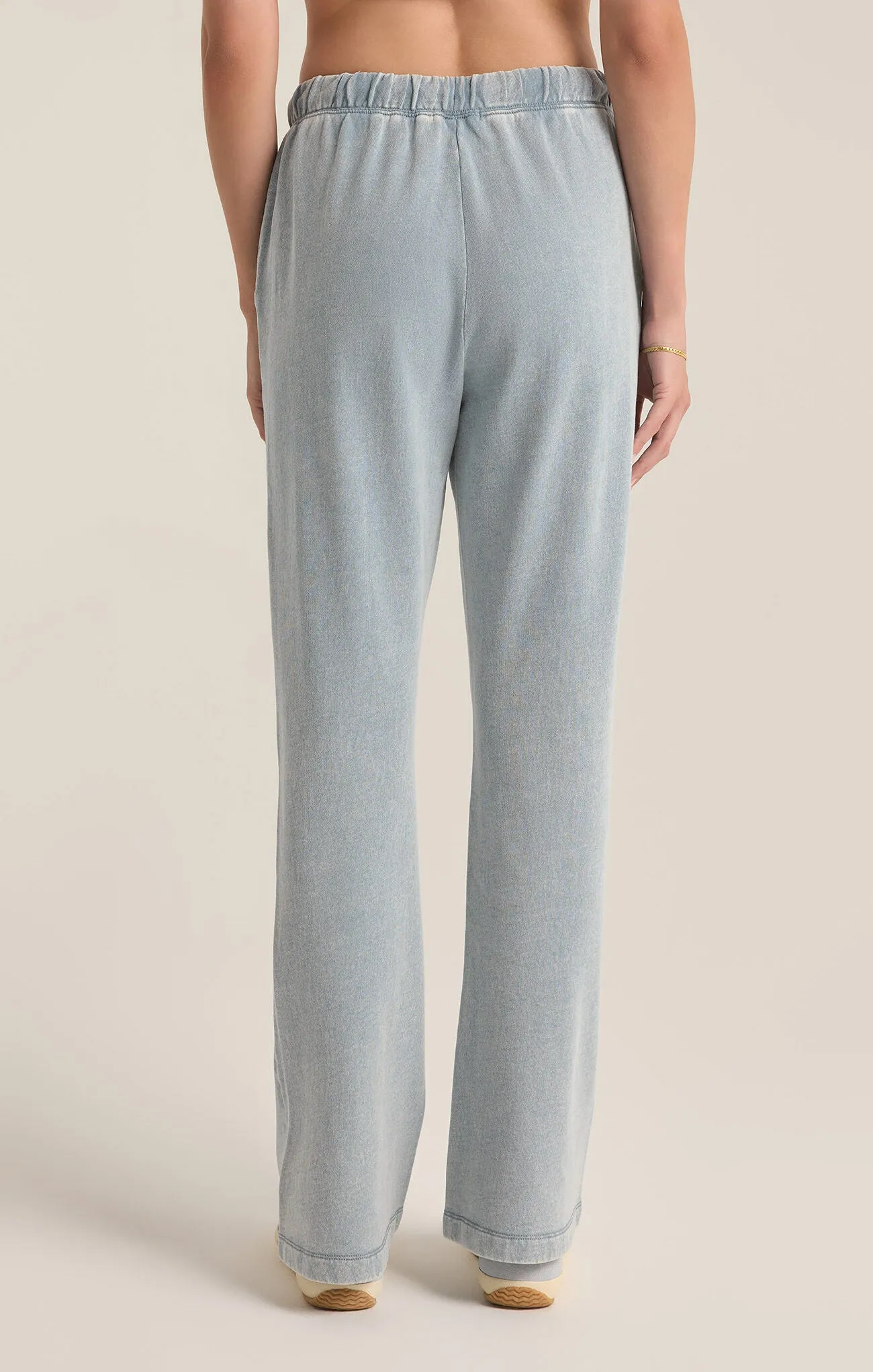 Z Supply Hunter Knit Denim Pant Washed Indigo