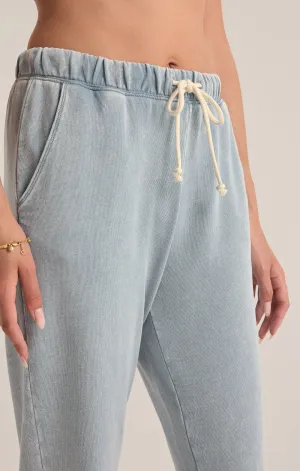 Z Supply Hunter Knit Denim Pant Washed Indigo