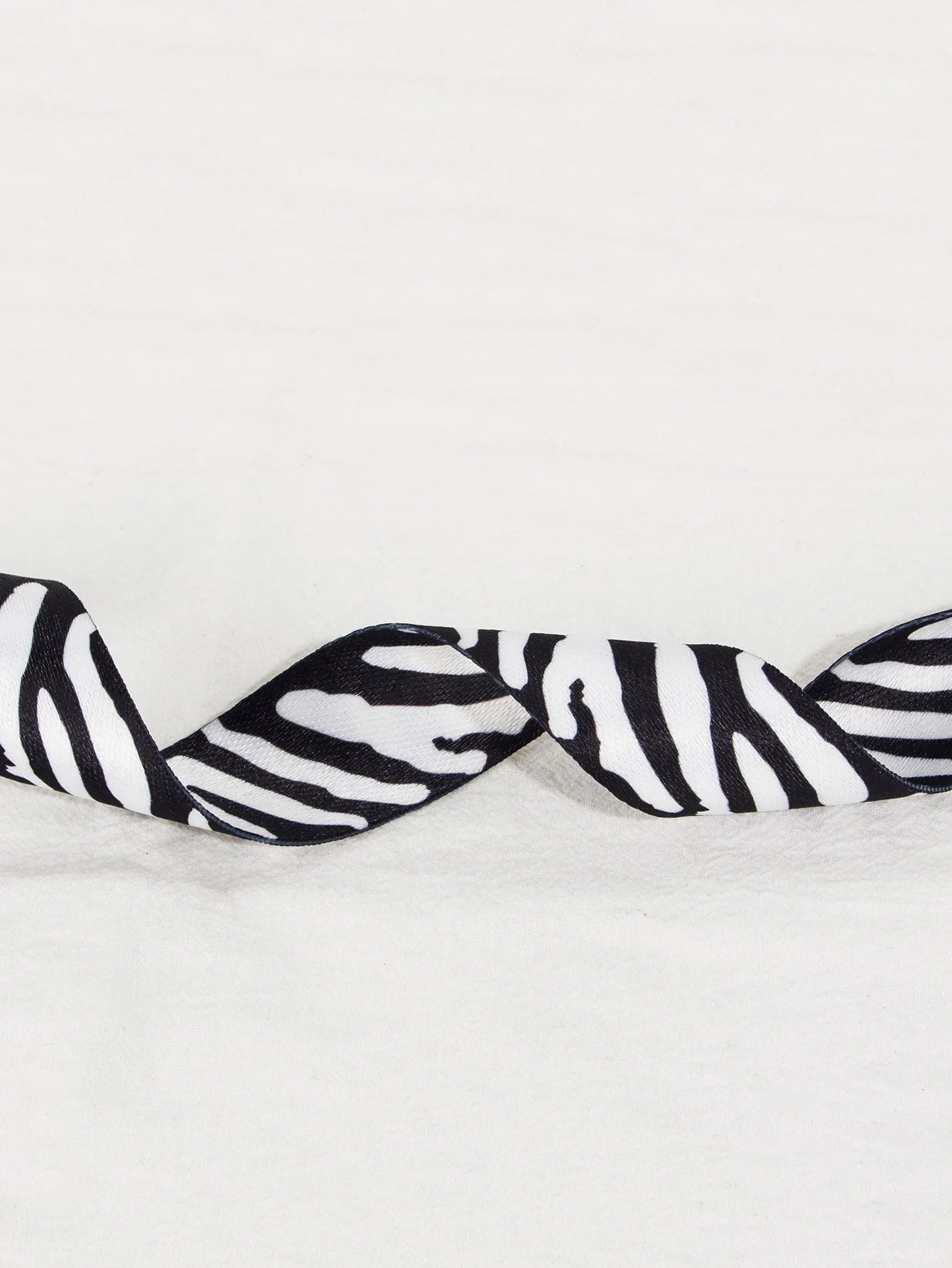 Zebra Striped Pattern Bag Strap - Black and White - FD ⚡