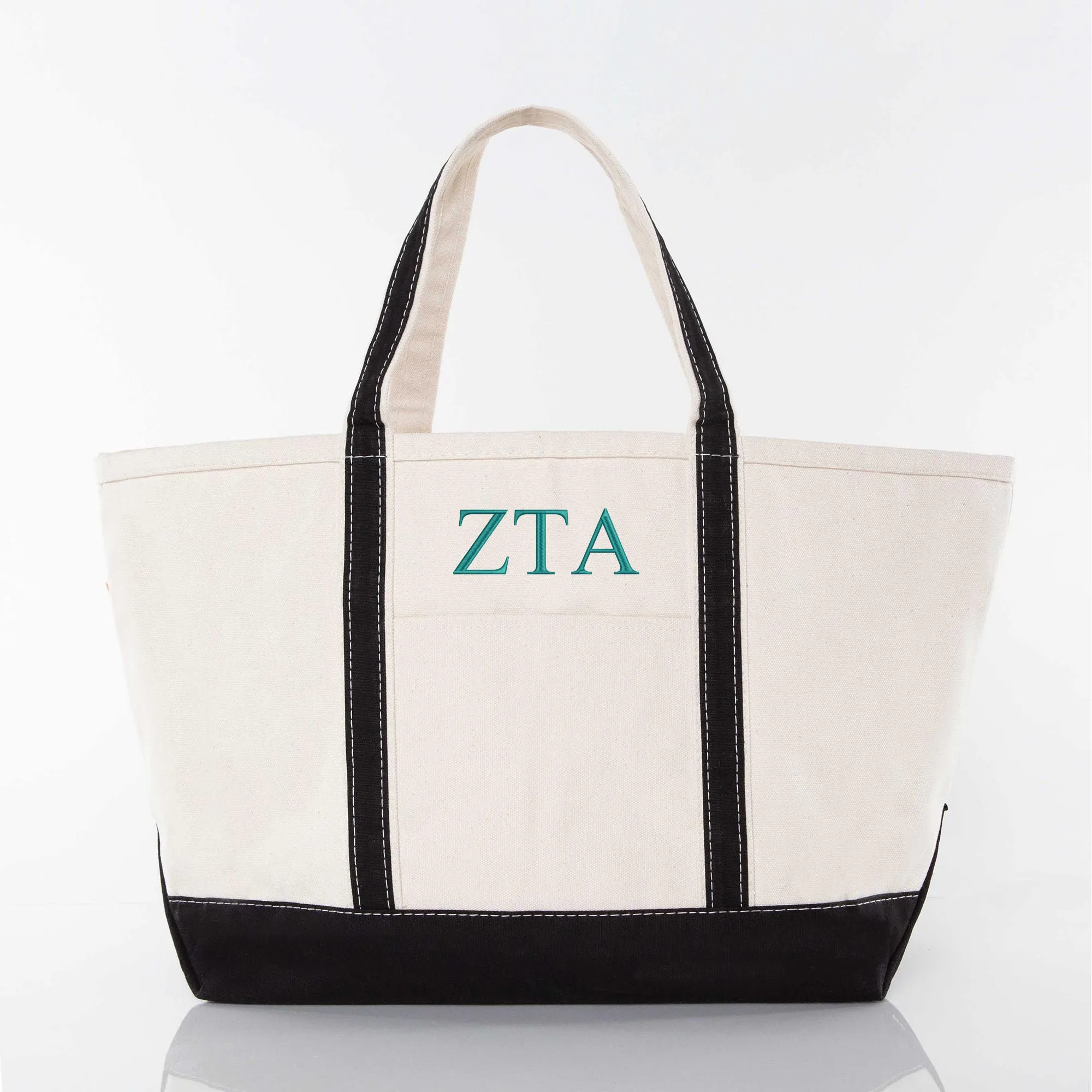 Zeta Tau Alpha Large Canvas Tote Bag
