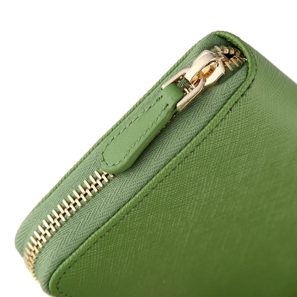 Zip Wallet | Apple Green