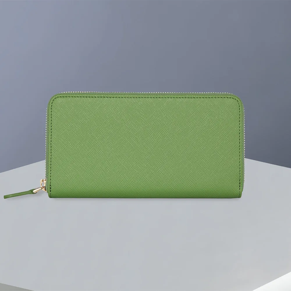 Zip Wallet | Apple Green
