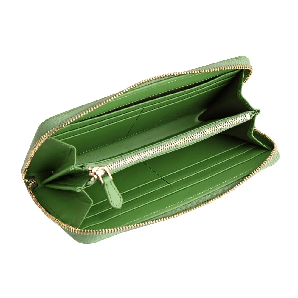Zip Wallet | Apple Green