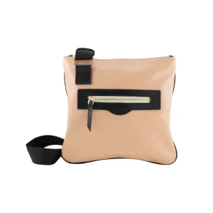 Zipper Crossbody Bag - Beige