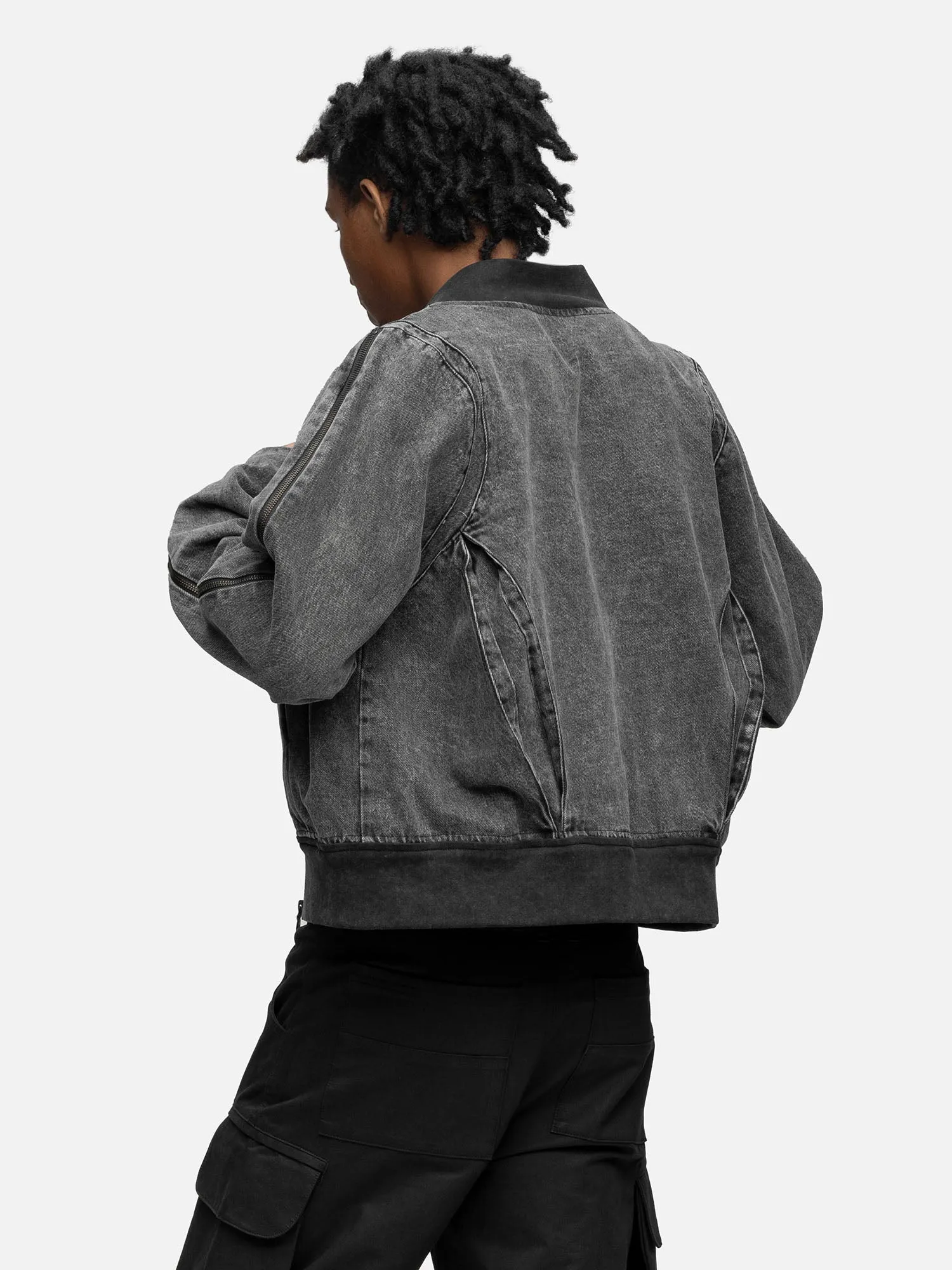 ZIPPER DENIM JACKET NOISE