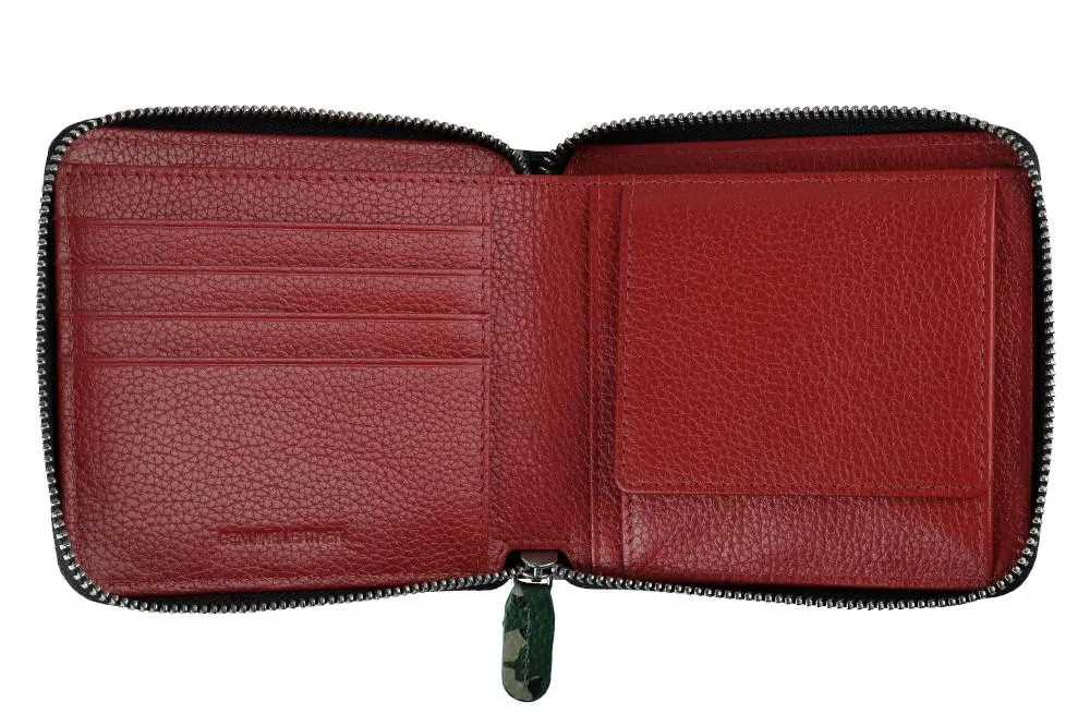 Zipper Wallet Camo Green
