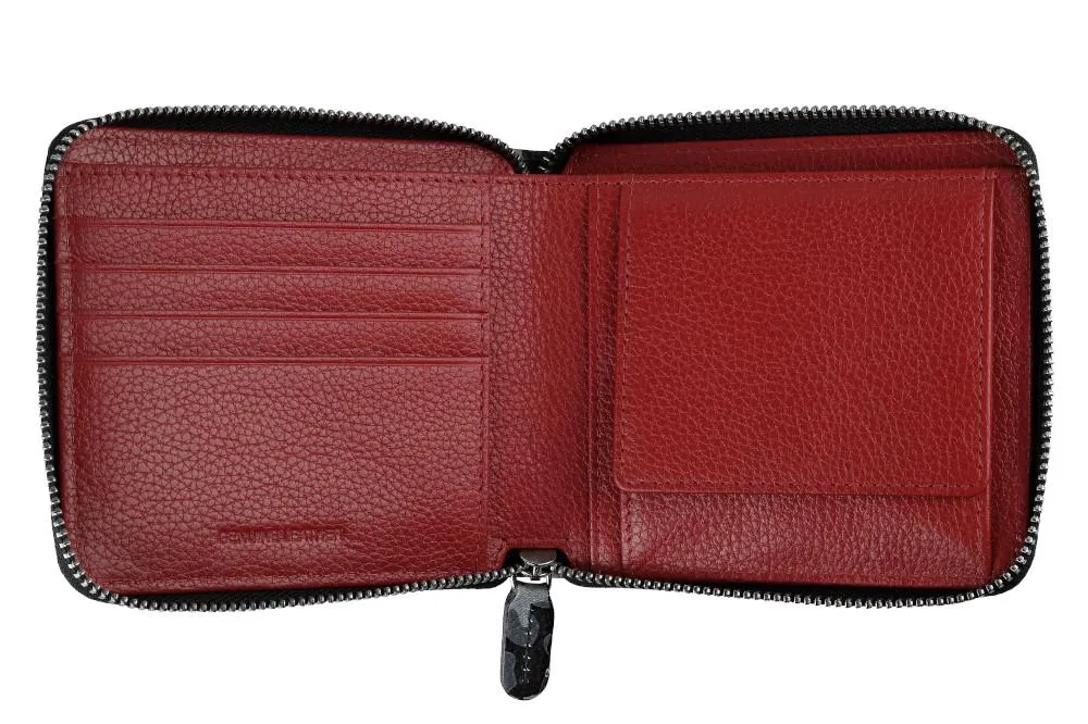 Zipper Wallet Camo Grey
