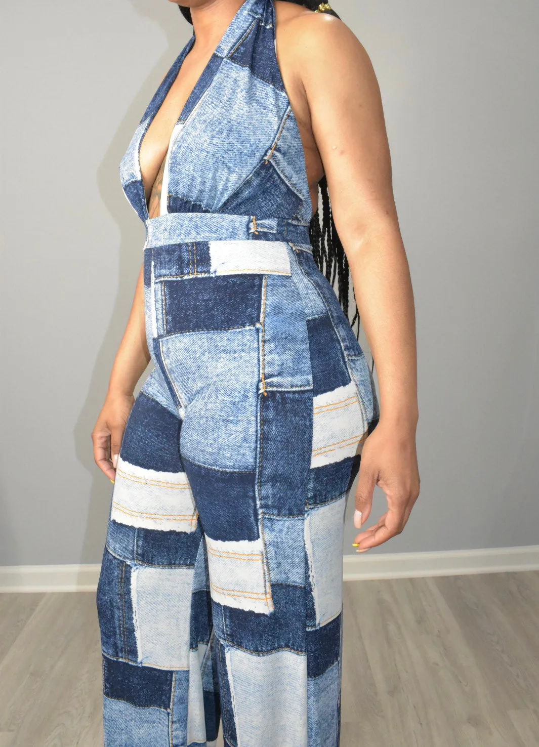 Zoe Denim Patchwork Jumper