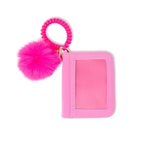 Zomi Gems Pom Pom Pop Id Wallet - Hot Pink