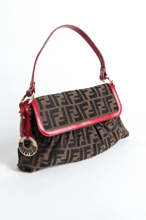 Zucca Monogram Flap Shoulder Bag