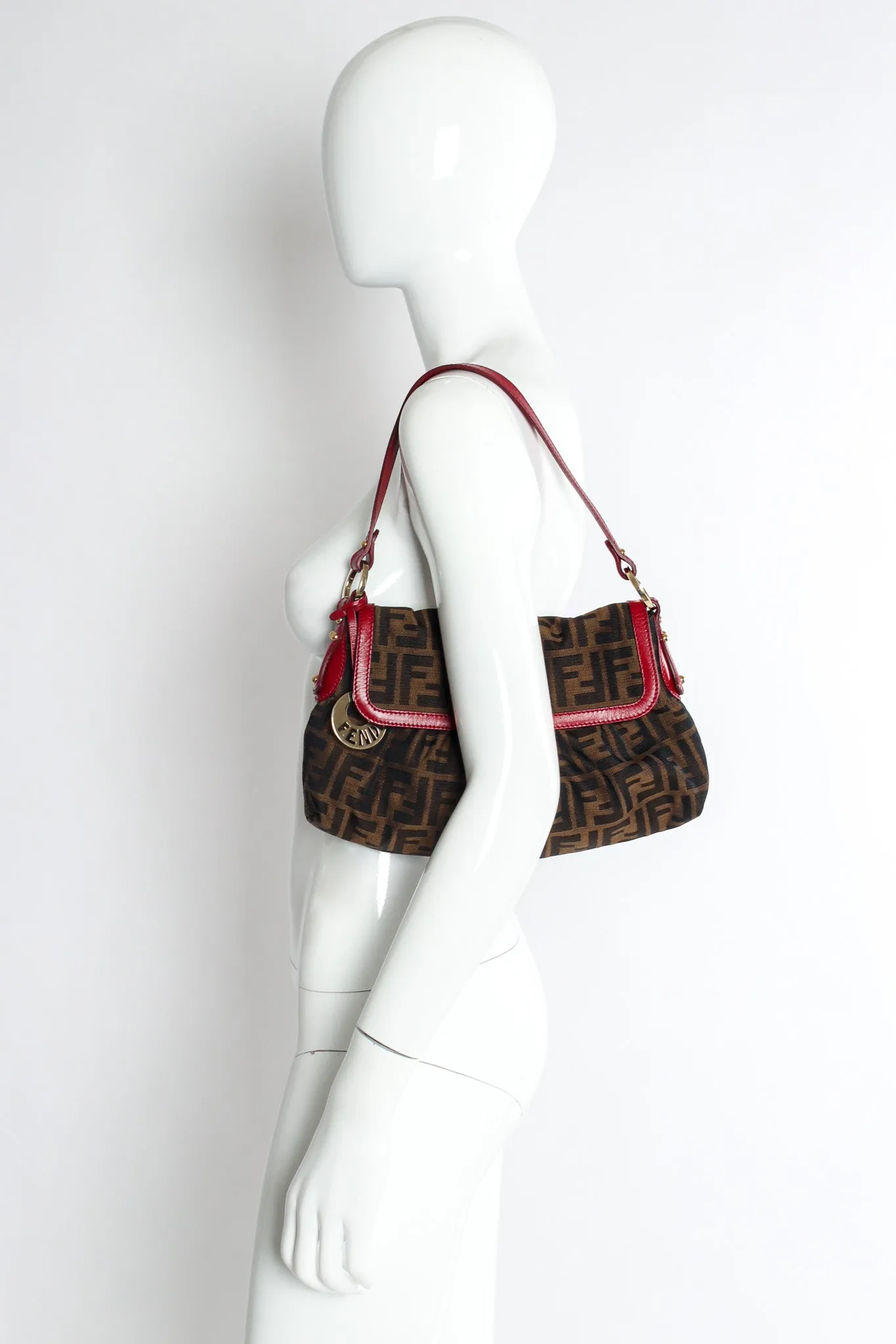 Zucca Monogram Flap Shoulder Bag